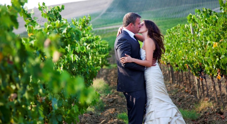 Matrimonio intimo in Toscana
