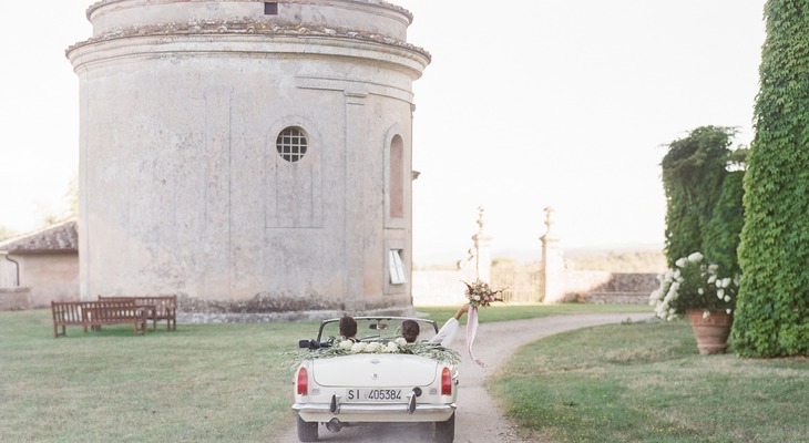 auto d'epoca per matrimonio in Toscana