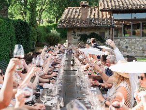 Degustazione vini in villa nel Chianti